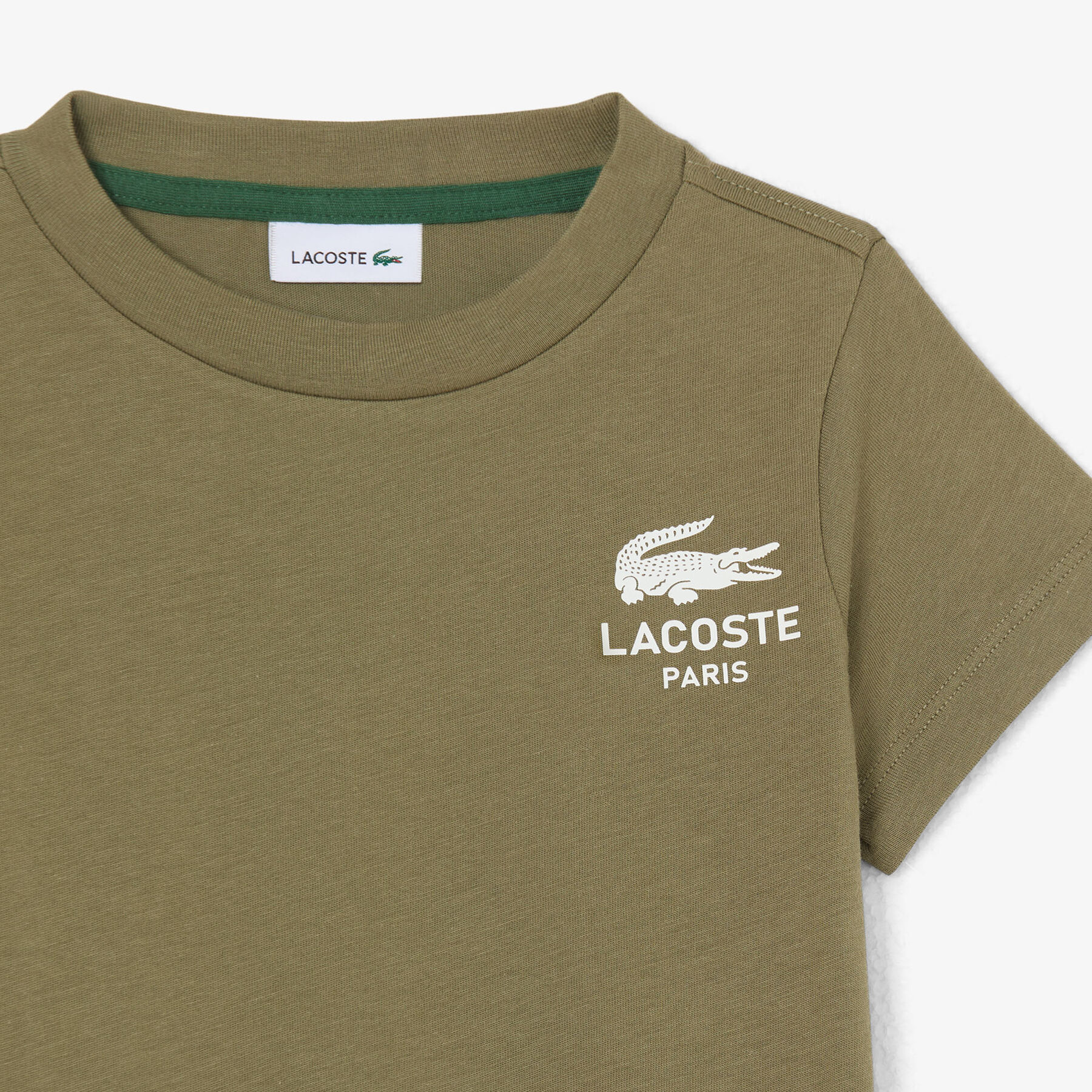 Print Cotton T-shirt lacoste print cotton t shirt