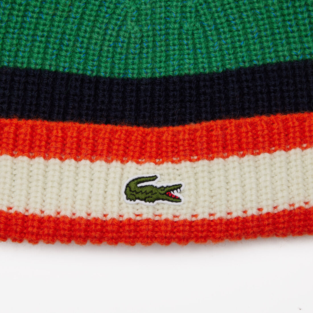 قبعة باكيت بخط بلون مغاير جبردين قطن Wool Striped Beanie - RB0806-00-QI5
