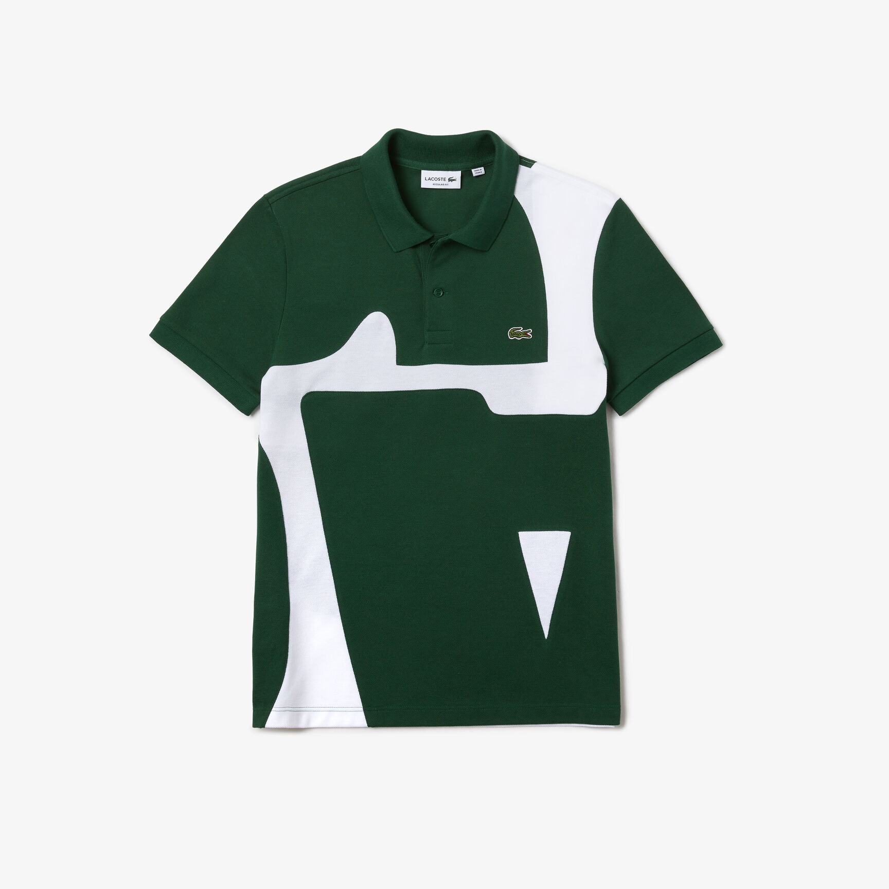 تيشيرت بولو كلاسيكي مطبوع قطن بيكيه بقصة عادية للرجال