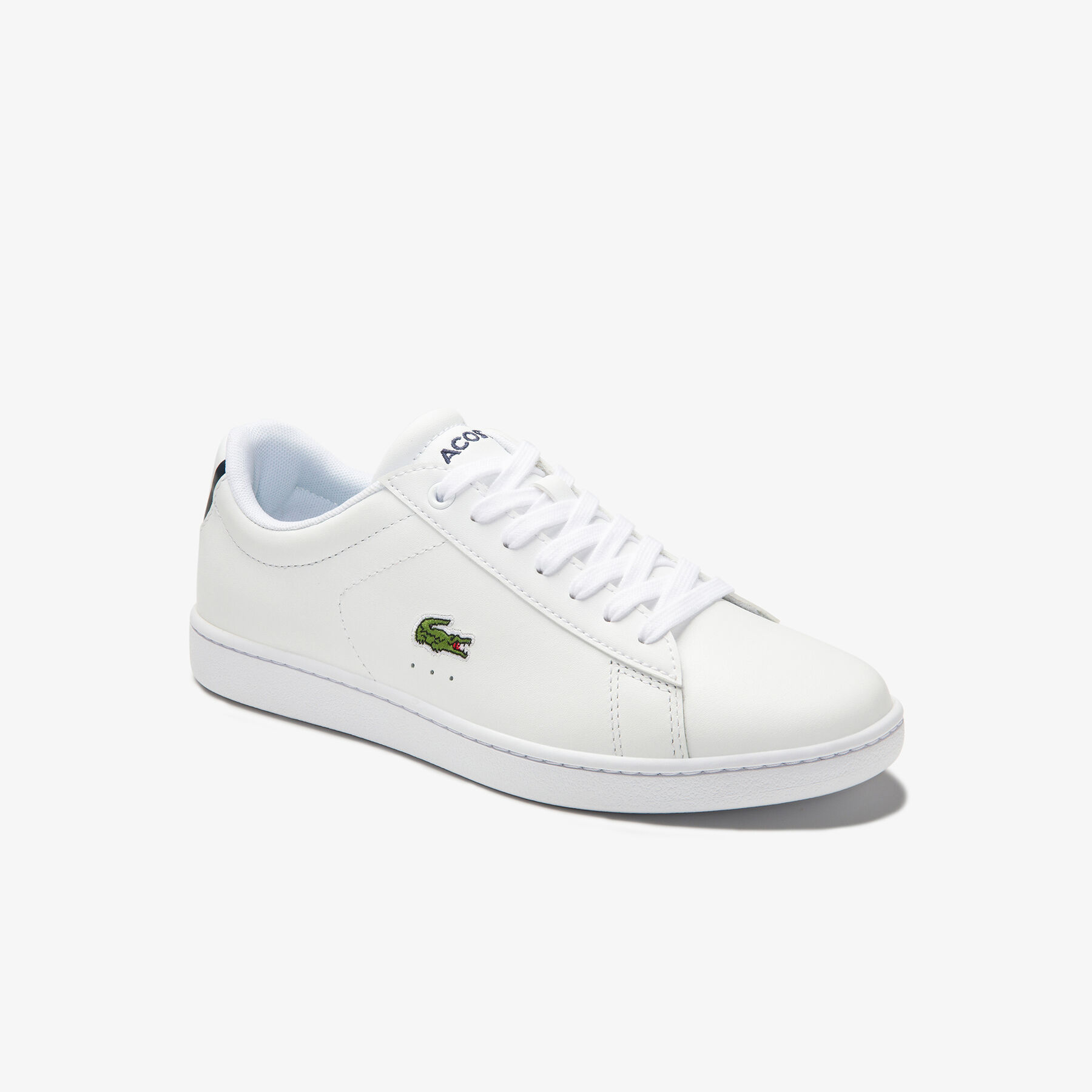 lacoste women s carnaby evo mesh lined leather trainers