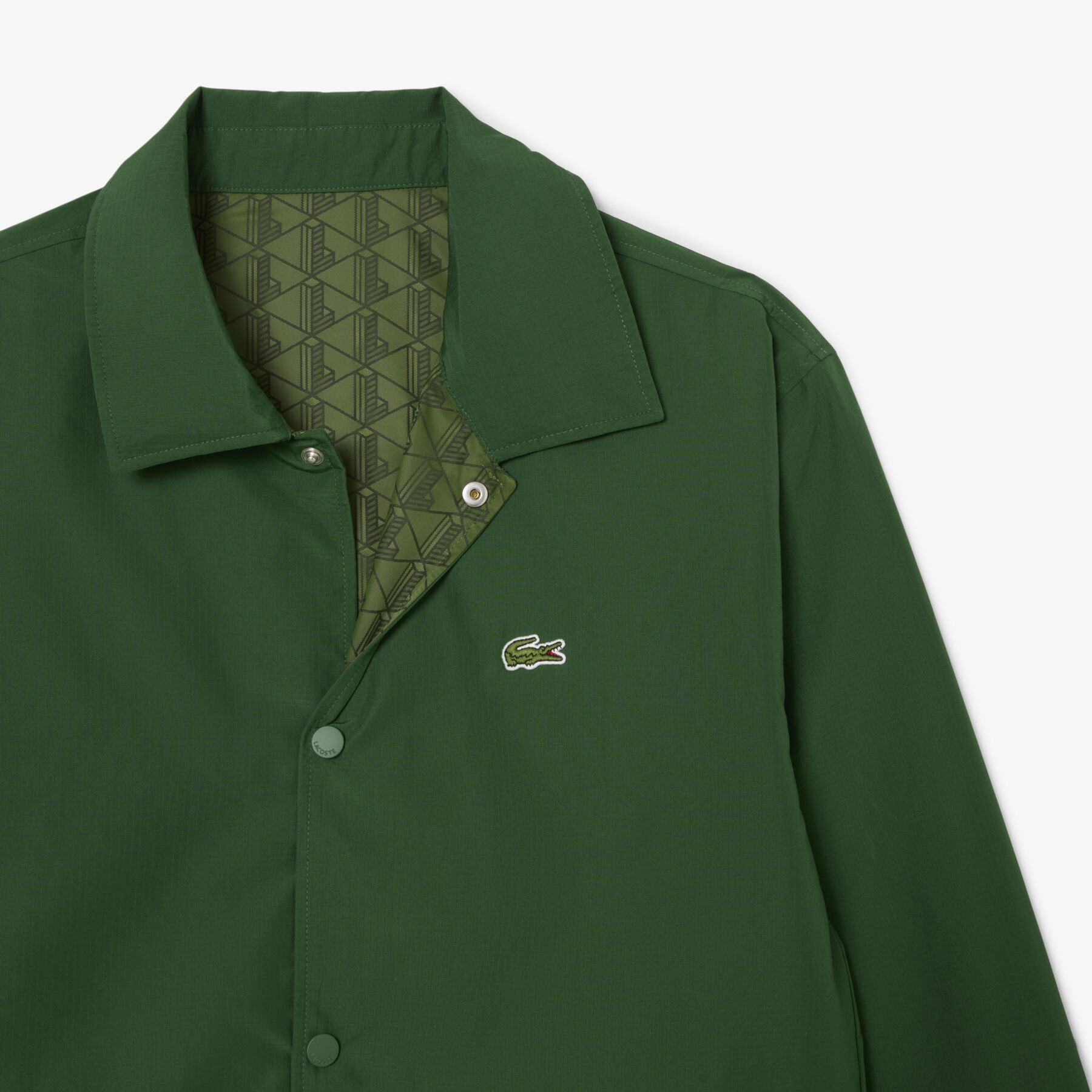 Reversible Bi Material Monogram Jacket lacoste reversible bi material monogram jacket