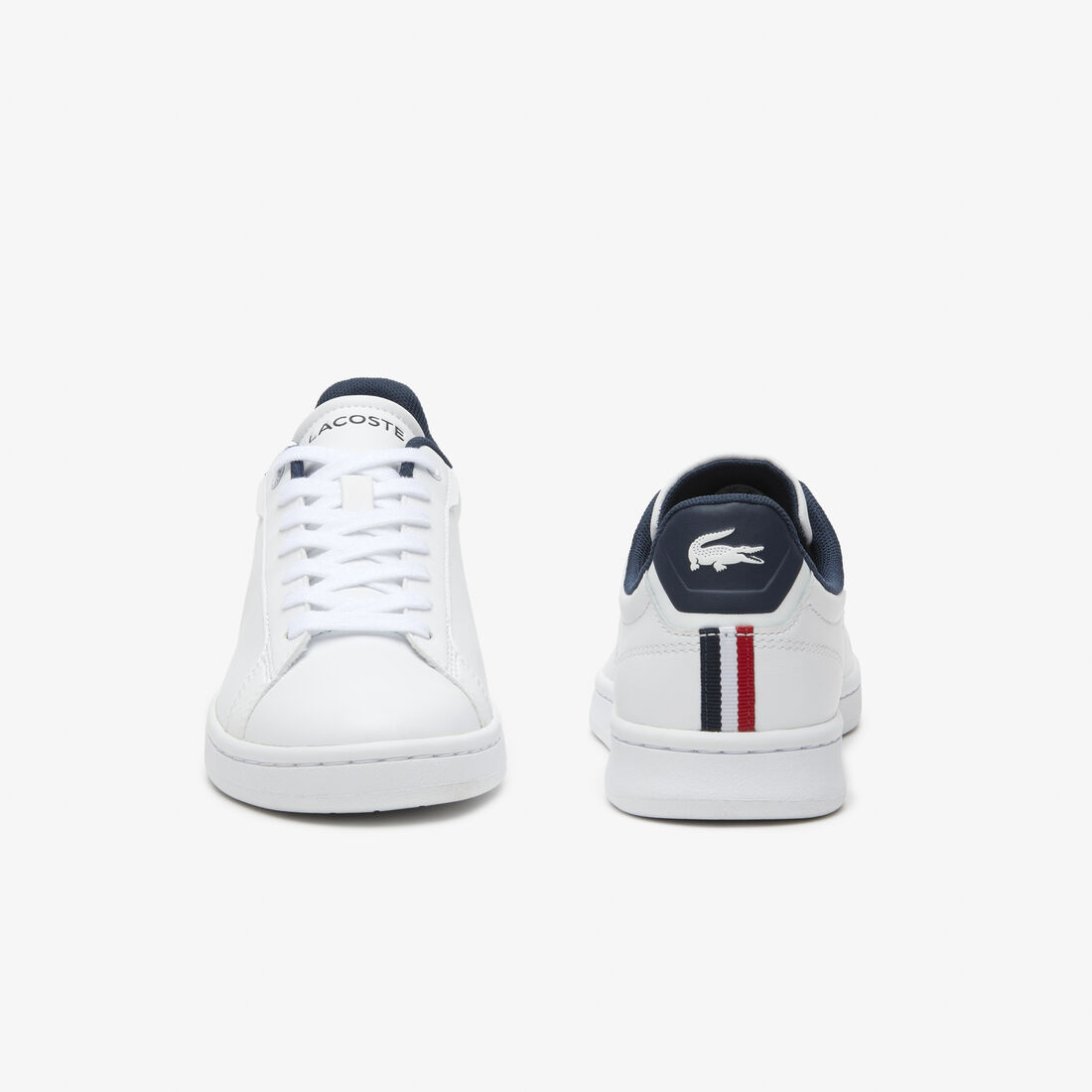 سنيكرز لاكوست كارنابي برو جلد بثلاثة ألوان للنساء Women's Lacoste Carnaby Pro Leather Tricolour Trainers - 45SFA0084-407