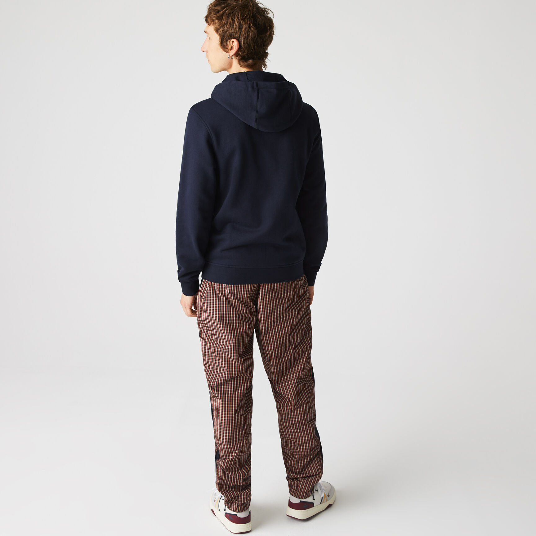 Men's Lacoste SPORT Lightweight Bi-material Hoodie Men's Lacoste SPORT Lightweight Bi-material Hoodie