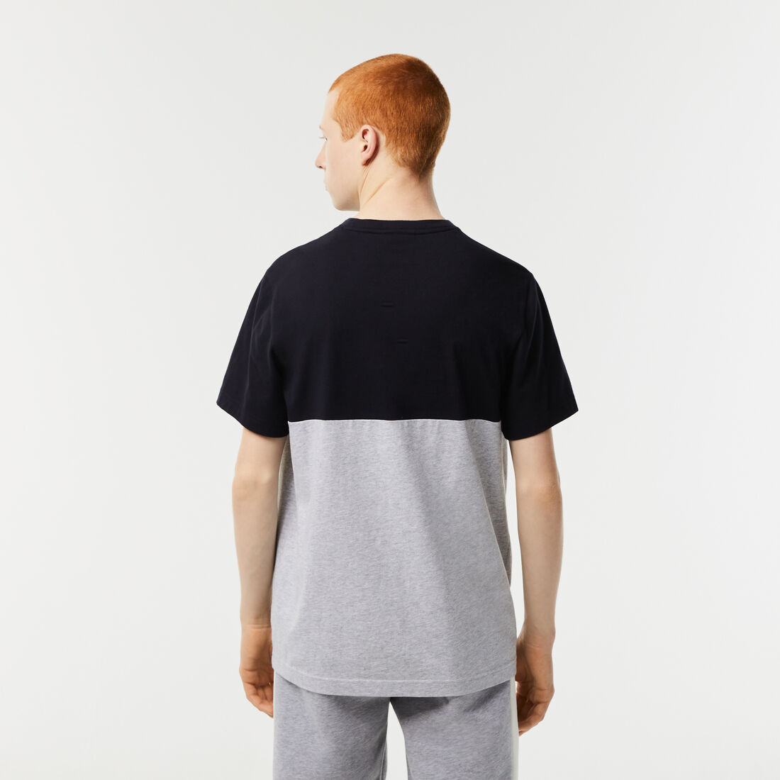 تيشيرت لاكوست مقسم بألوان قطن جيرسيه بقصة عادية للرجال تيشيرت لاكوست مقسم بألوان قطن جيرسيه بقصة عادية للرجال