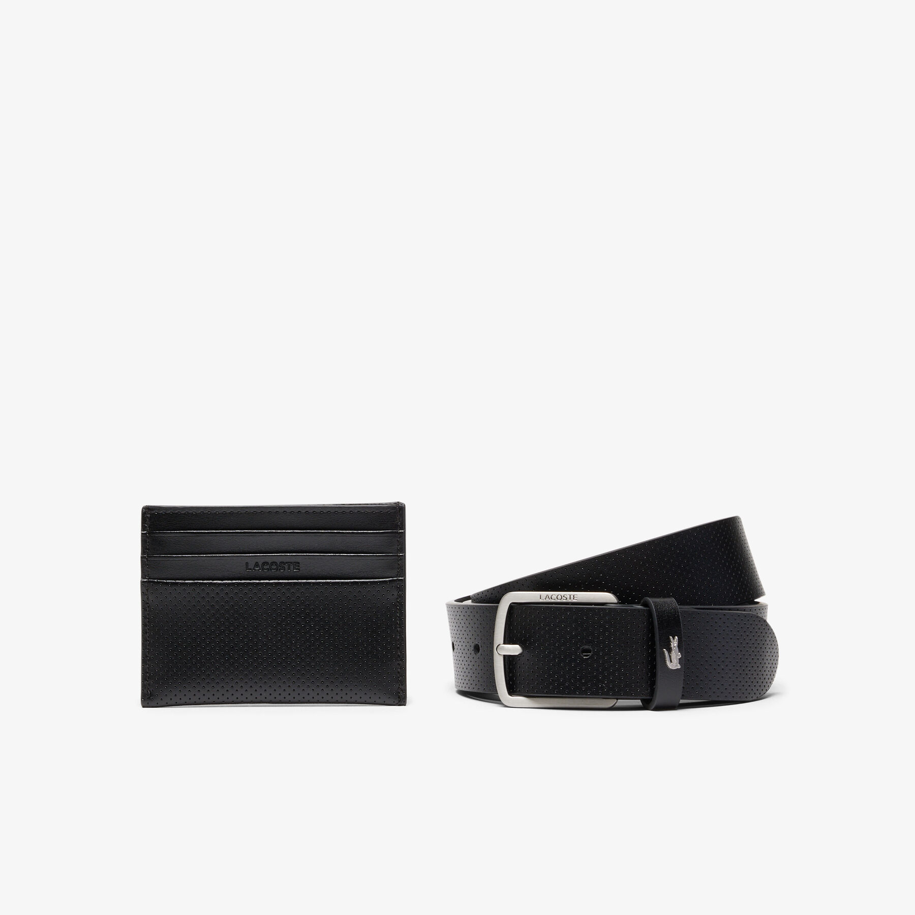 طقم هدايا يتضمن حزامًا جلديًا وحامل بطاقات Leather Belt/Card Holder Gift Set - RC4092-000