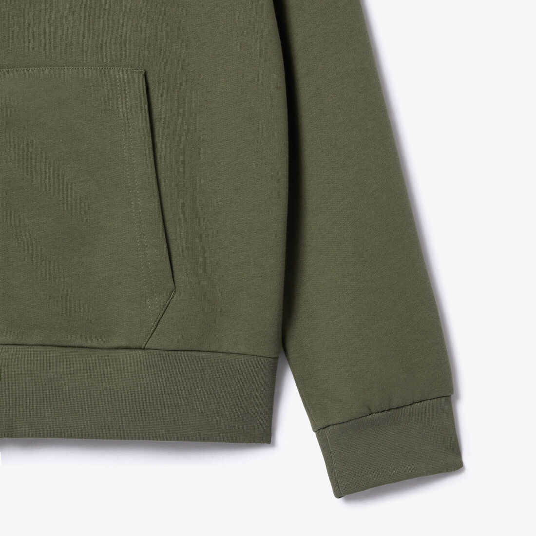 Zip-Up Fleece Hoodie Men's Lacoste Kangaroo Pocket Fleece Sweatshirt - SH9626-00-316