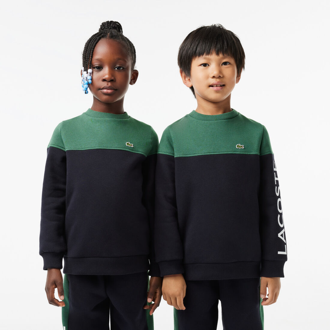 Kids' Colourblock Sweatshirt in Organic Cotton Fleece - SJ5288-00-KZI