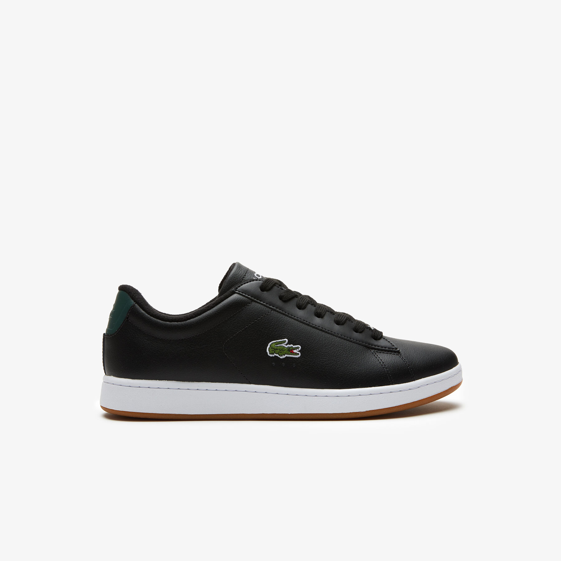 men s lacoste carnaby leather color contrast sneakers