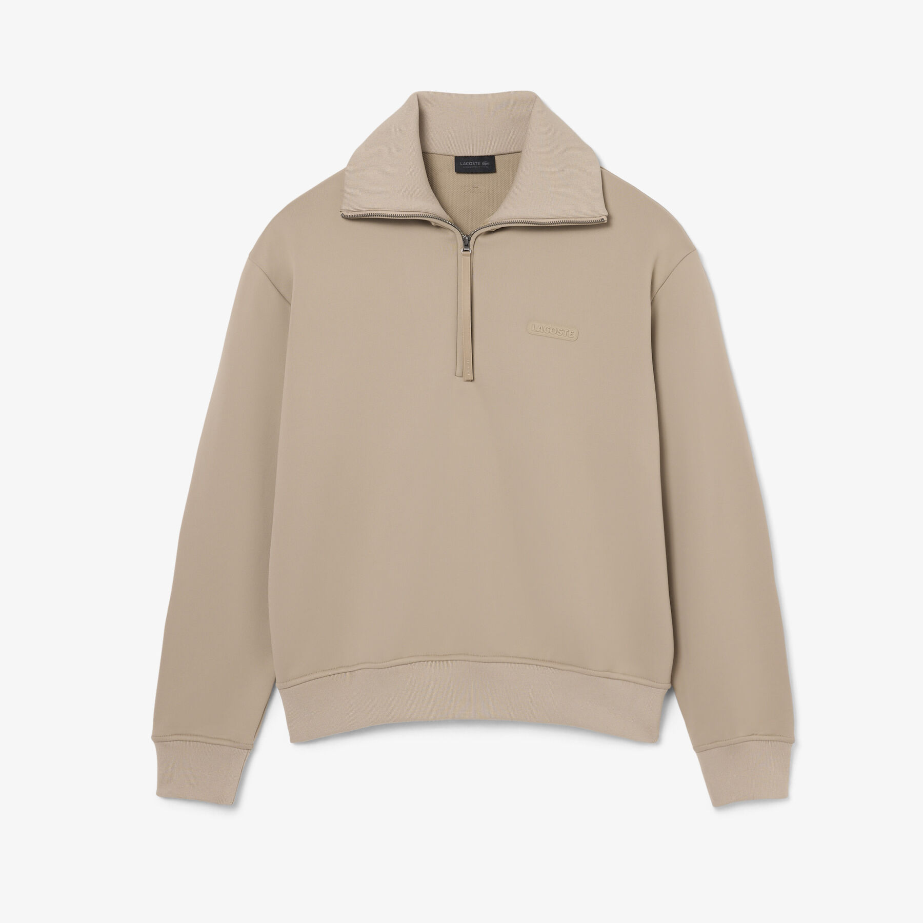 Runway High Neck Zipped Satin Sweatshirt lacoste runway high neck zipped satin sweatshirt