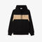 lacoste colour block fleece hoodie
