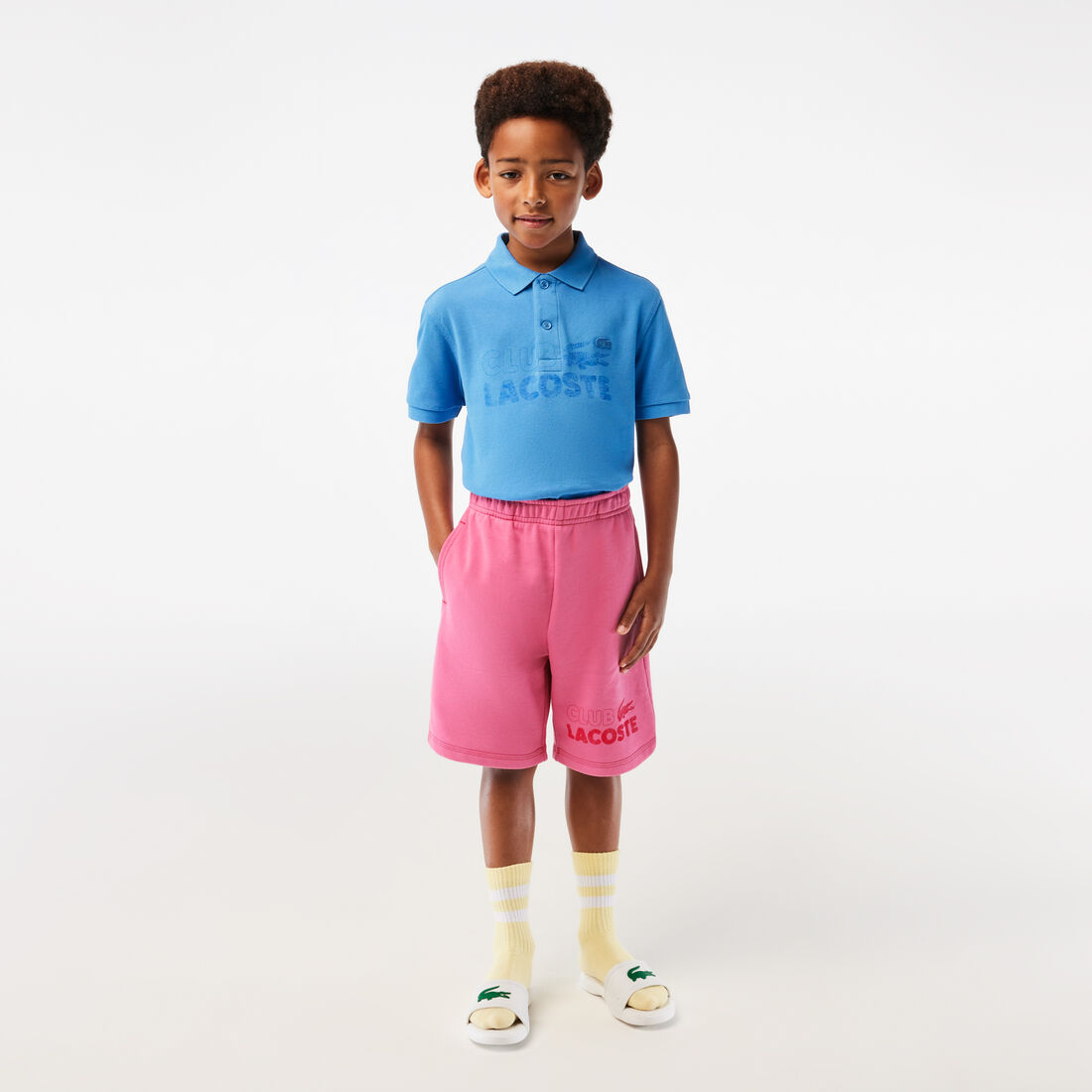 Boys’ Branded Organic Cotton Fleece Shorts