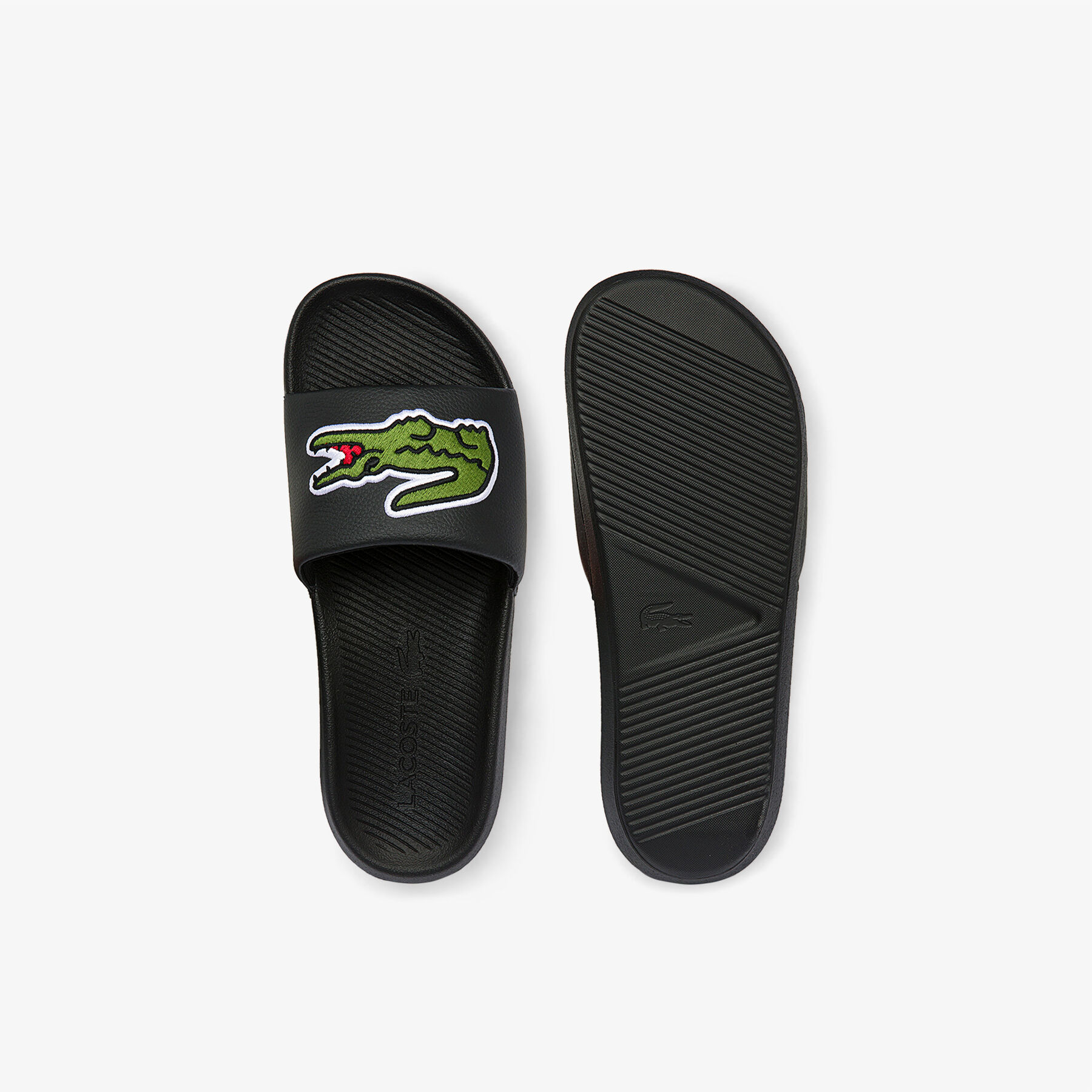 Men's Croco Synthetic Slides lacoste men s croco synthetic slides