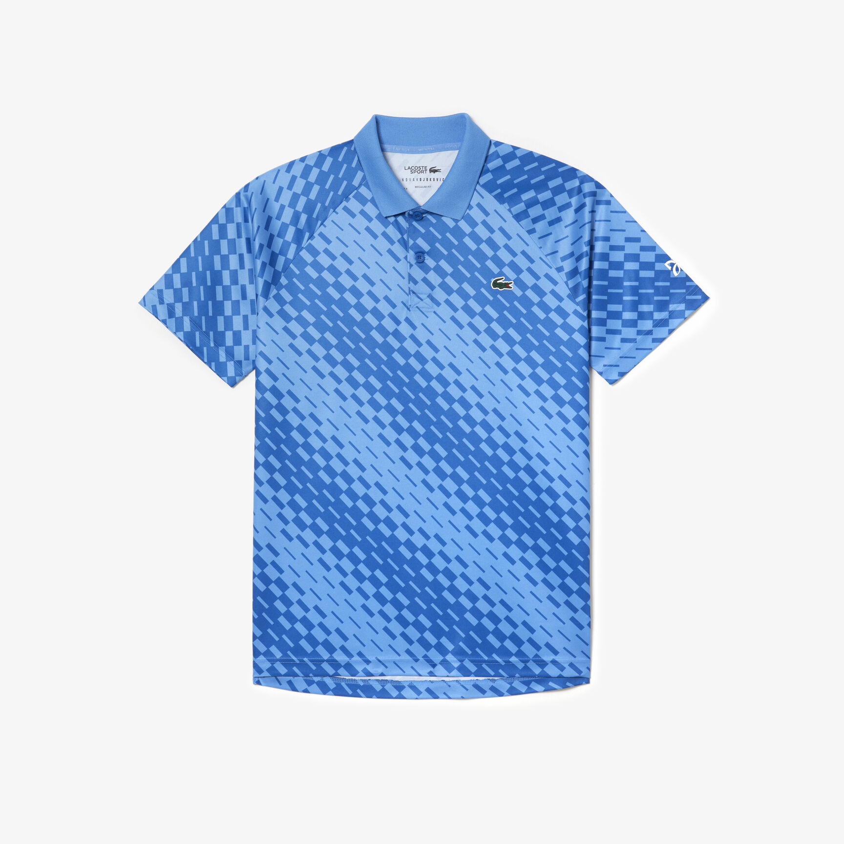 تيشيرت بولو مزين بنقشة للرجال مجموعة Lacoste Tennis x Novak Djokovic