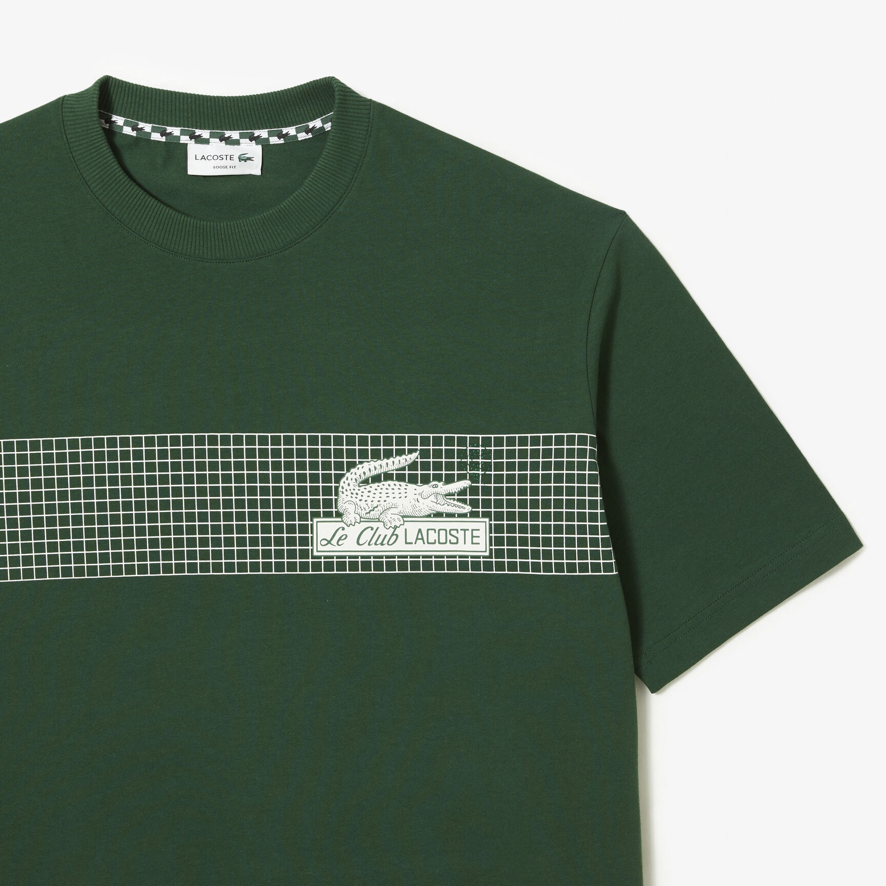 Men's Lacoste Loose Fit Tennis Print T-shirt Men's Lacoste Loose Fit Tennis Print T-shirt