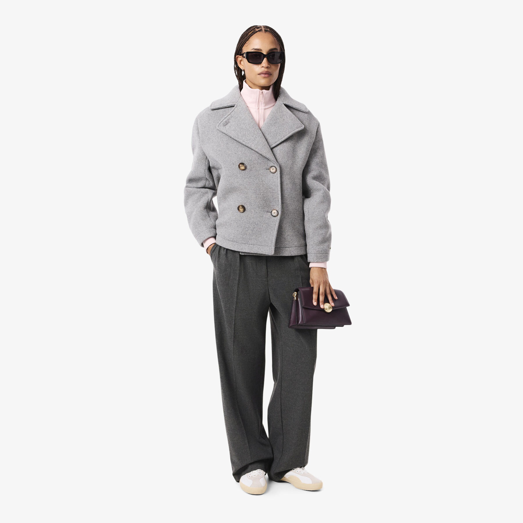 Oversized Pleated Flannel Pants Oversized Pleated Flannel Pants - HF5359-00-050