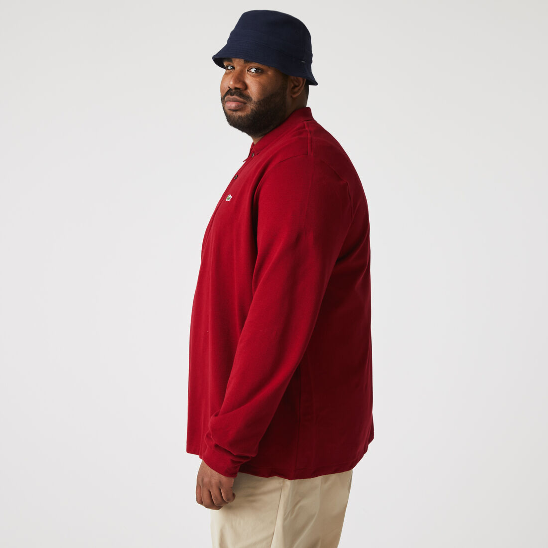 قميص بولو كلاسيكي بأكمام طويلة مقاس L.12.12 Original L.12.12 Long Sleeve Cotton Polo Shirt - L1312-00-476