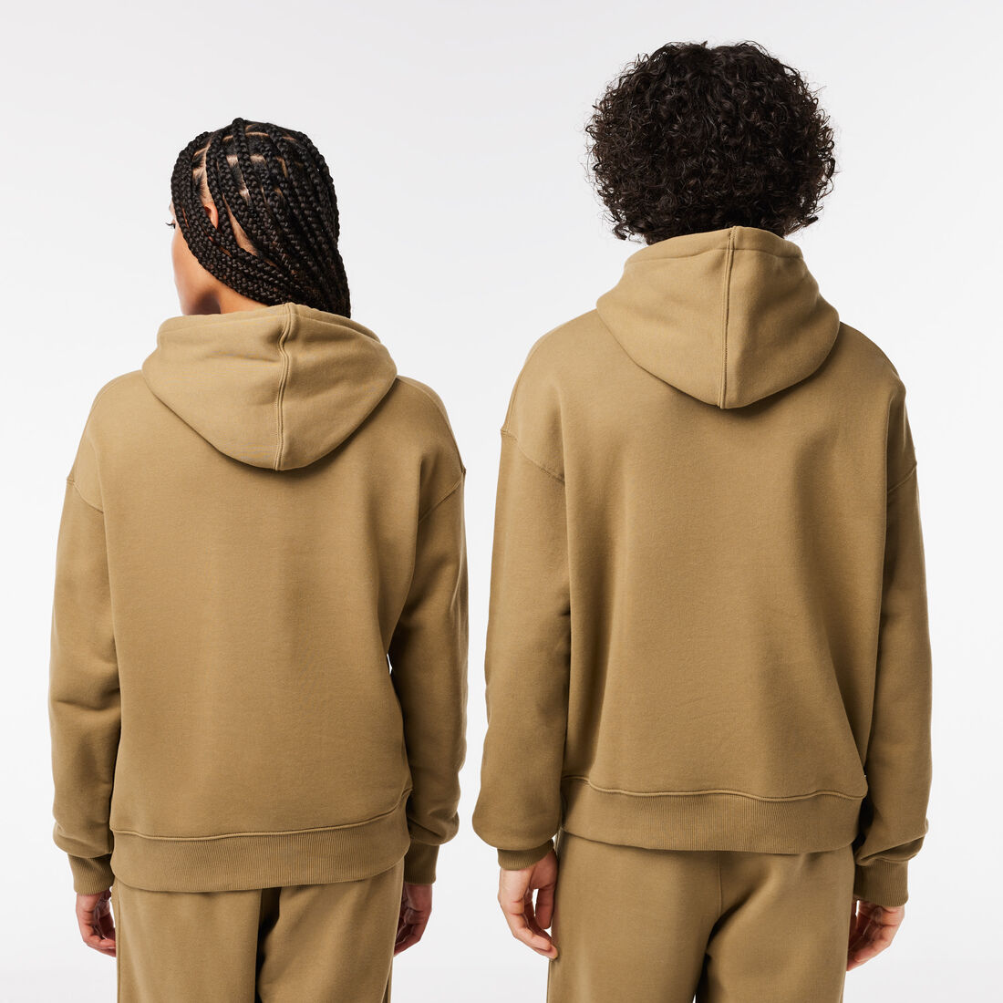 سويت شيرت بأجزاء من نسيج شبكي للرجال من مجموعة لاكوست سبورت Unisex Loose Fit Hooded Organic Cotton Jogger Sweatshirt - SH6404-00-SIX