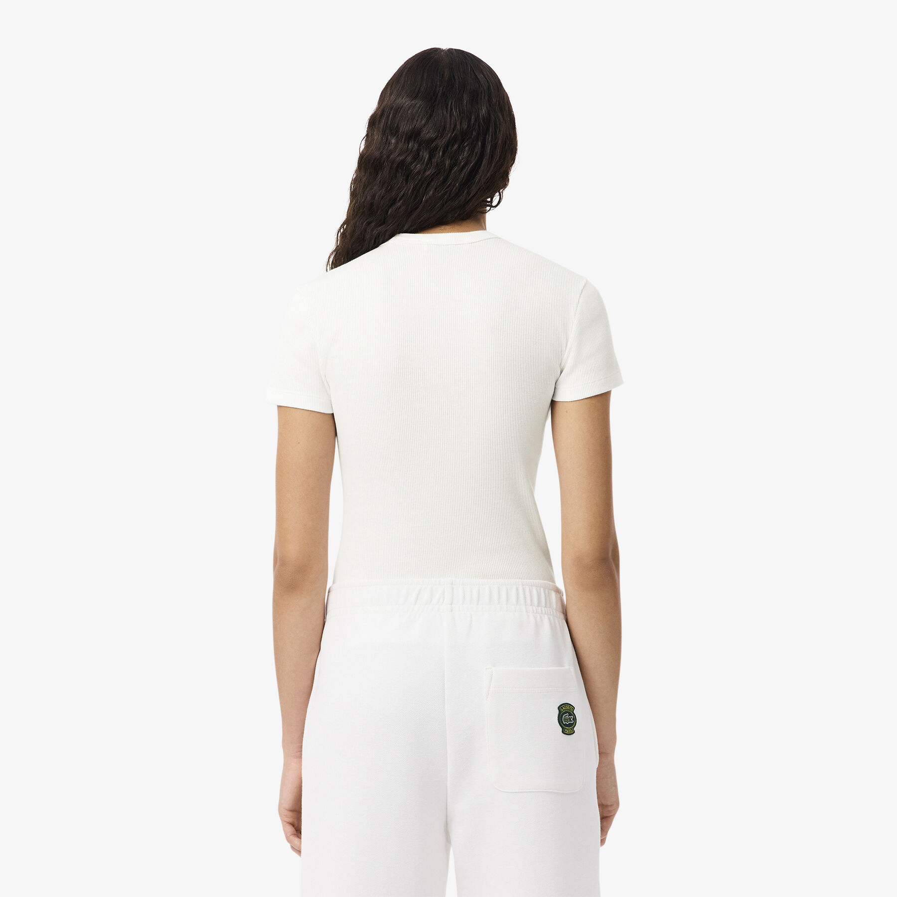 تيشيرت قطني ضيق بدون أكمام Slim Fit Ribbed Cotton T-shirt - TF5538-00-70V