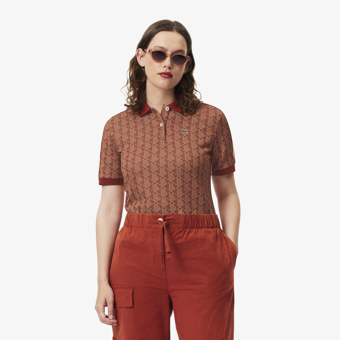 Slim Fit Monogram Jacquard Polo Shirt Slim Fit Monogram Jacquard Polo Shirt - DF3364-00-GTI