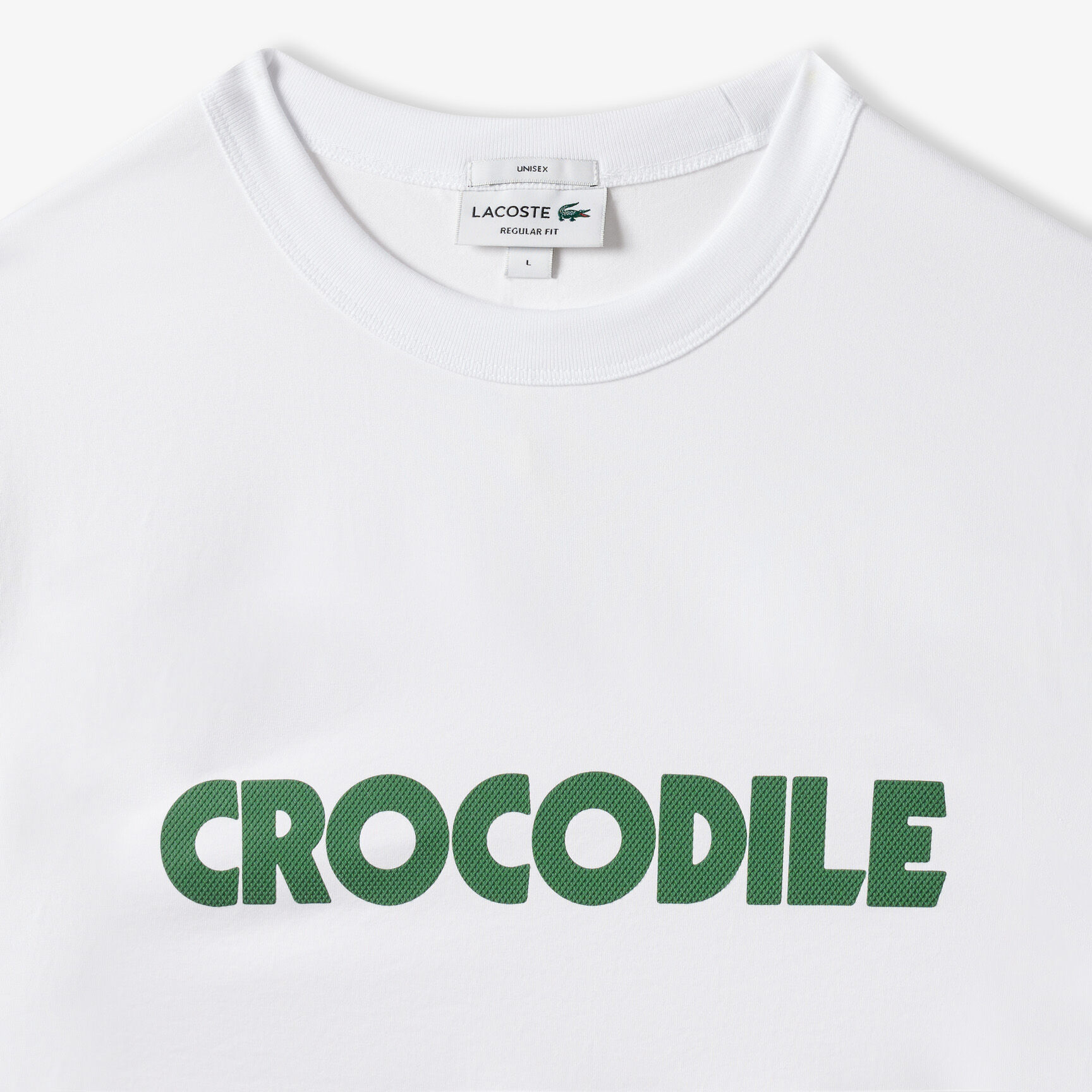 Pique Effect Slogan Cotton Jersey T-shirt Pique Effect Slogan Cotton Jersey T-shirt - TH0134-00-001