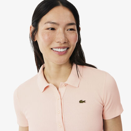 Slim Fit L.12.d Ribbed Cotton Polo Shirt