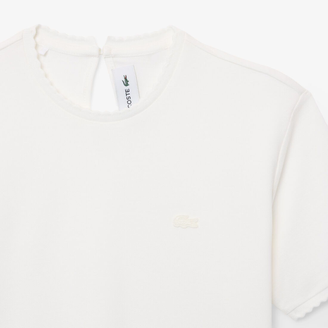 Fluid Scallop Trim Pique T-shirt lacoste fluid scallop trim pique t shirt
