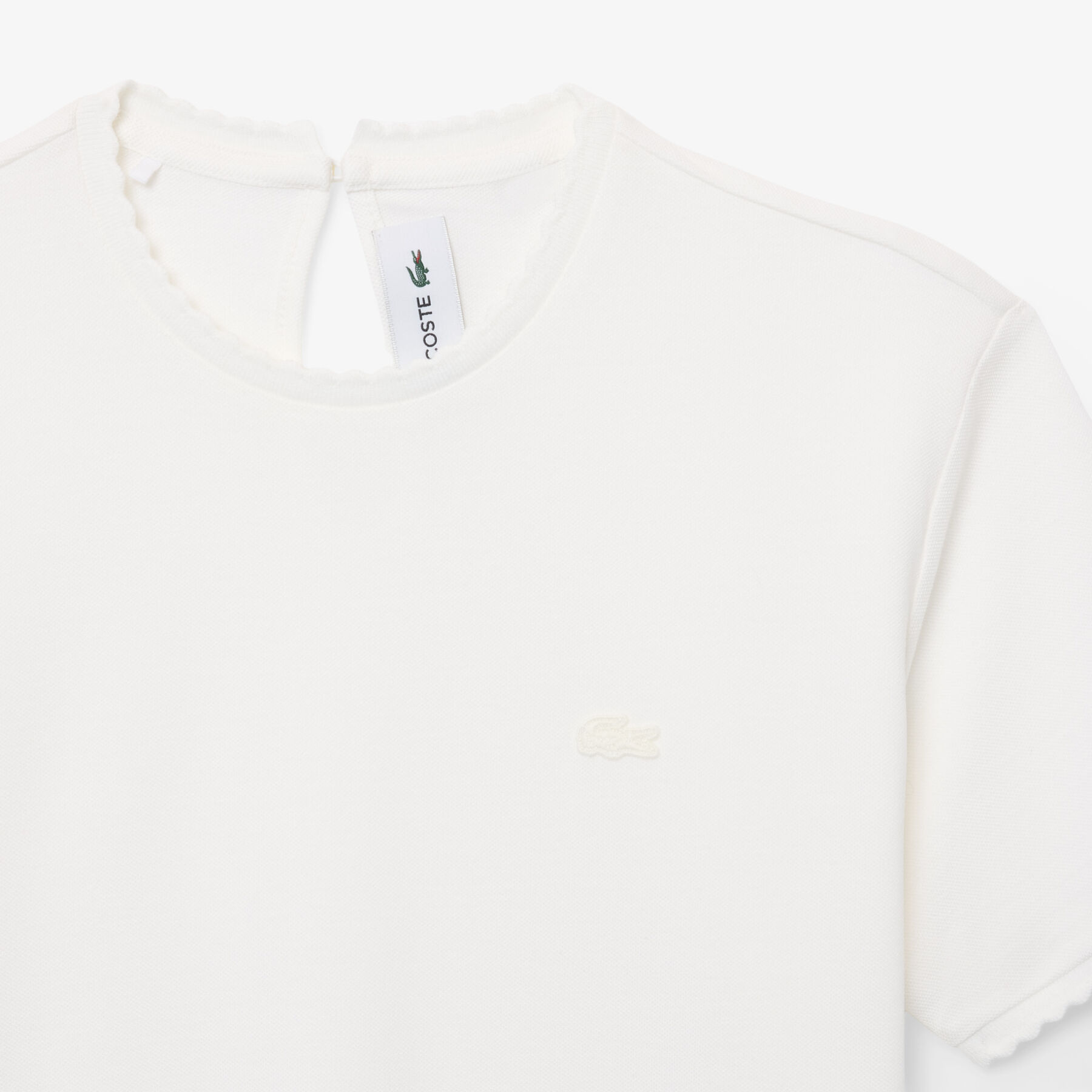 Fluid Scallop Trim Pique T-shirt lacoste fluid scallop trim pique t shirt