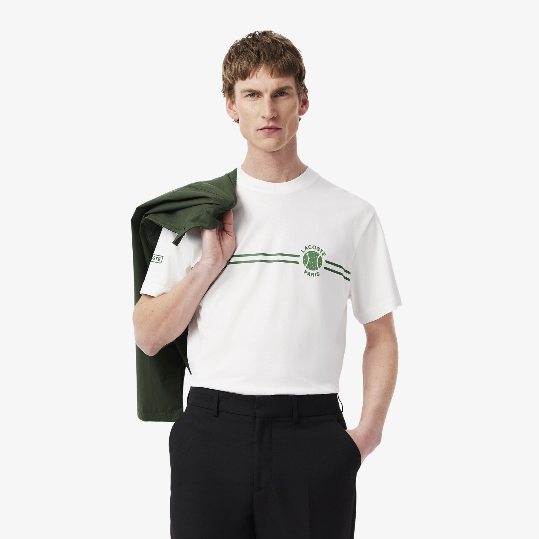 Printed Embroidered Cotton Jersey T-shirt lacoste printed embroidered cotton jersey t shirt