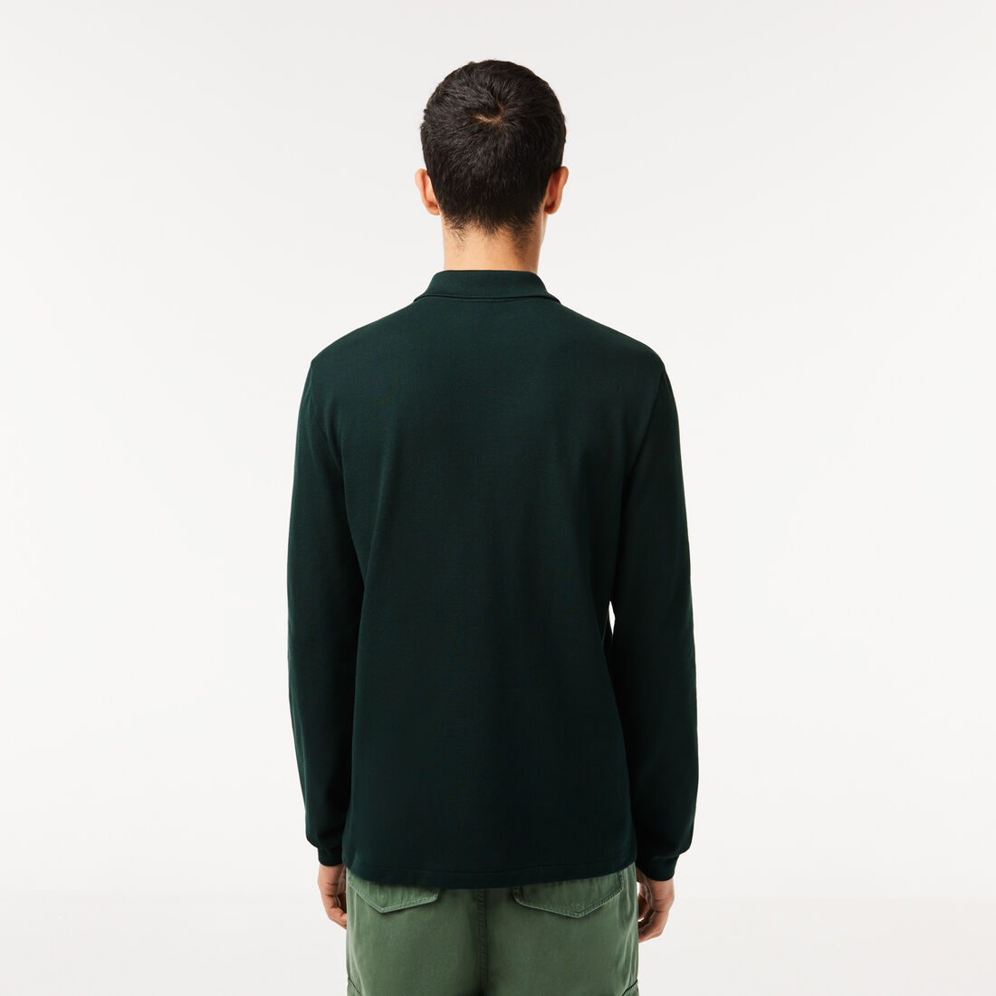 قميص بولو كلاسيكي بأكمام طويلة مقاس L.12.12 Original L.12.12 Long Sleeve Cotton Polo Shirt - L1312-00-YZP