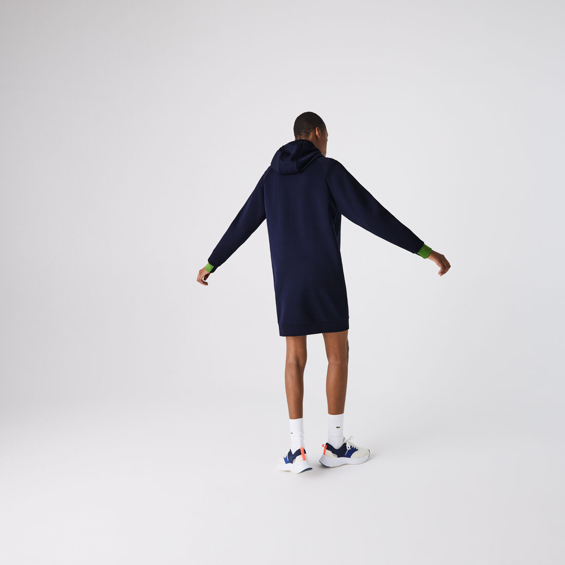 Women's Lacoste SPORT Hooded Cotton Blend Sweatshirt Dress Women's Lacoste SPORT Hooded Cotton Blend Sweatshirt Dress