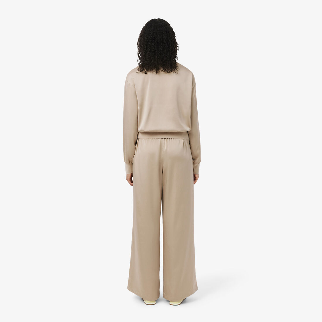 بنطال ساتان مطاطي واسع Oversized Elasticated Satin Pants - HF9801-00-X6F