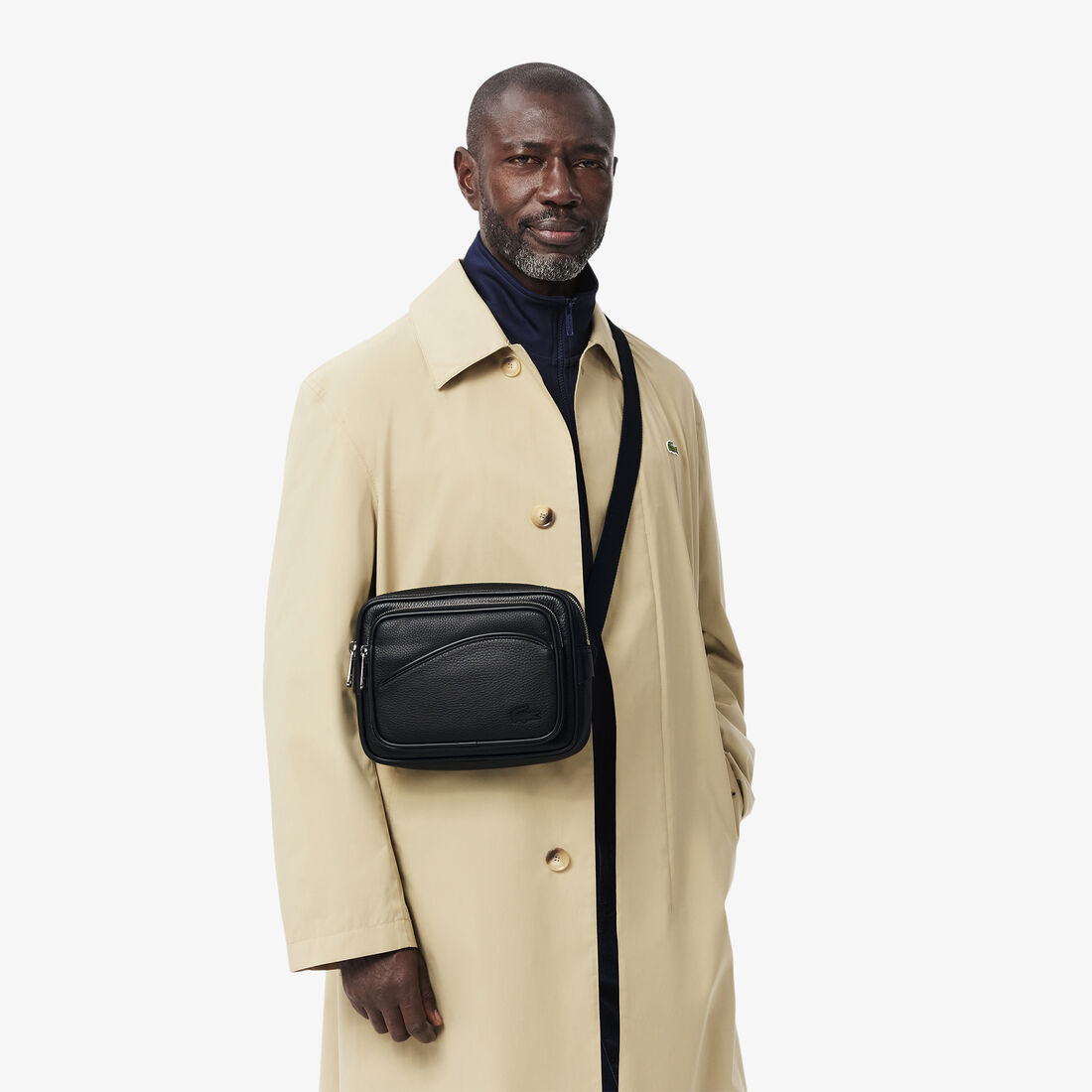 حقيبة مراسل أنجي جرين جلدية Angy Grain Leather Reporter Bag - NH4561GY-000