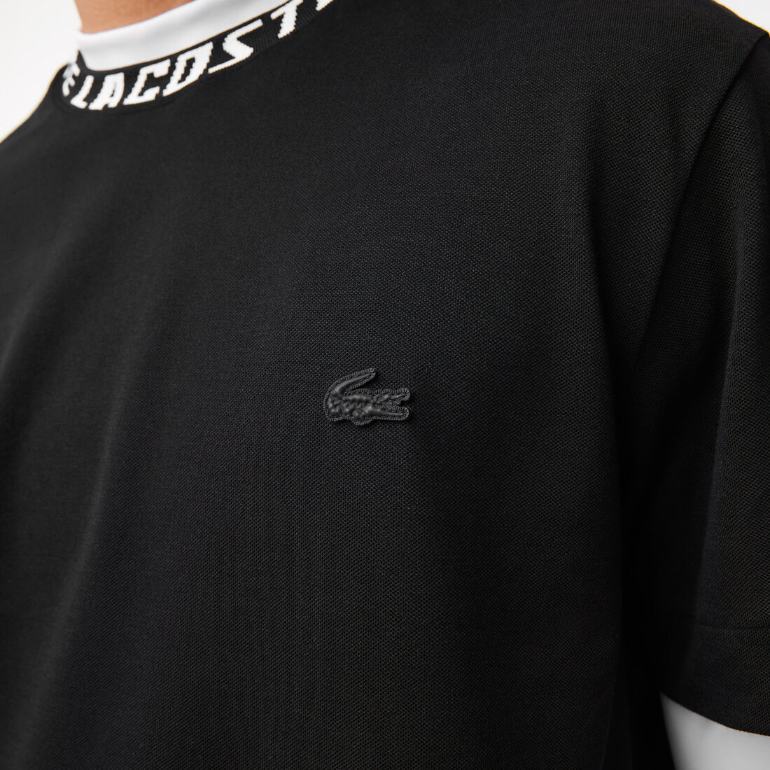 Men's Lacoste Regular Fit Branded Collar T-shirt Men's Lacoste Regular Fit Branded Collar T-shirt - TH9687-00-031