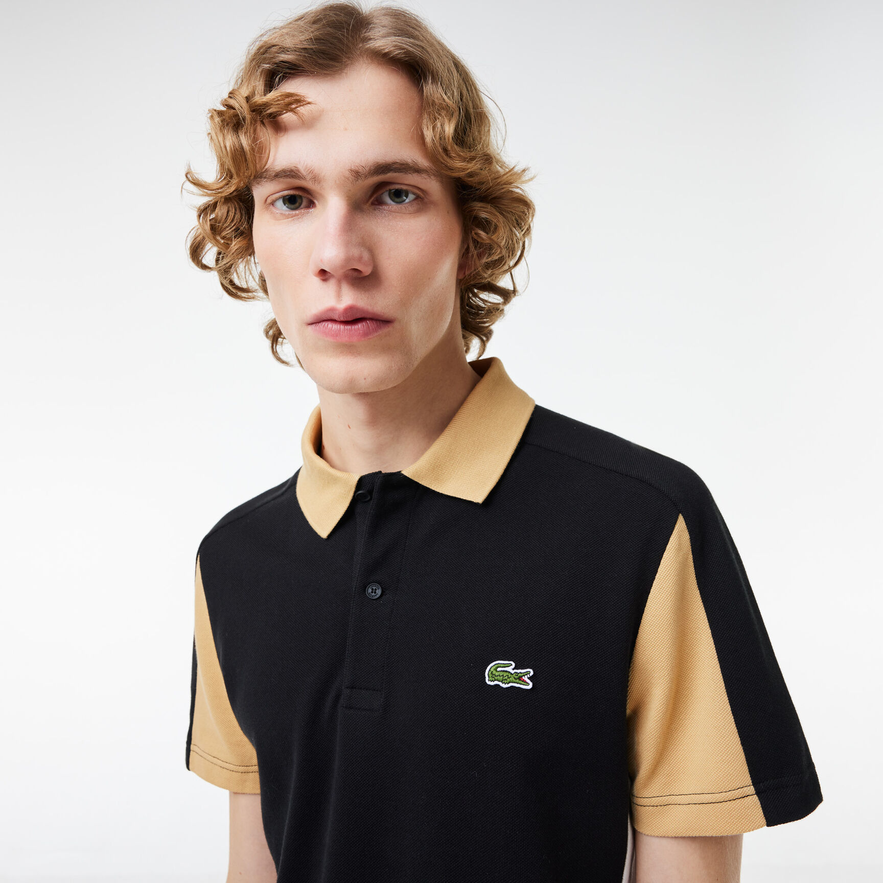 Cotton Pique Colourblock Polo Shirt Cotton Pique Colourblock Polo Shirt - PH1302-00-IKH