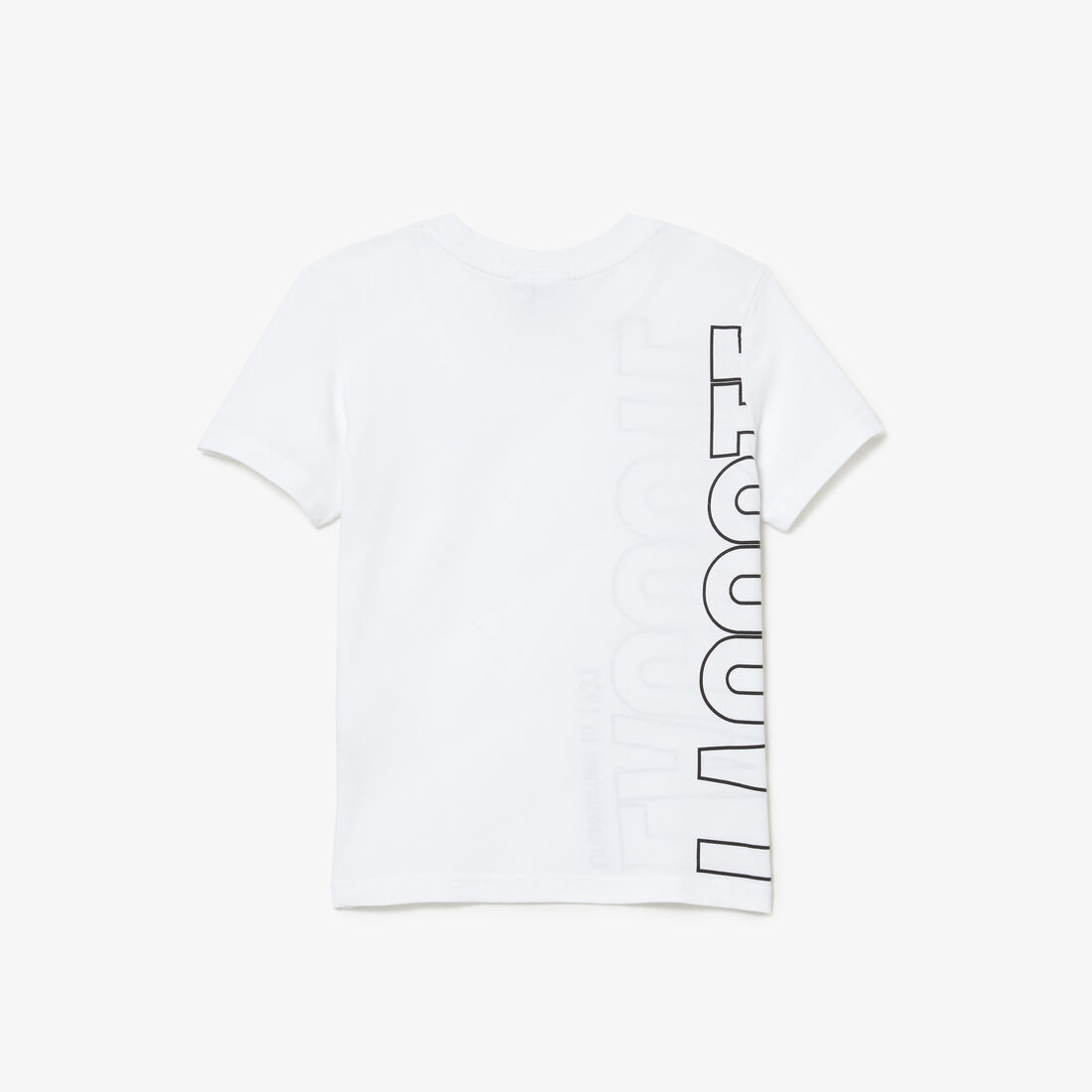 تيشيرت لاكوست قطن جيرسيه بطبعة كبيرة لشعار الماركة للأطفال تيشيرت لاكوست قطن جيرسيه بطبعة كبيرة لشعار الماركة للأطفال