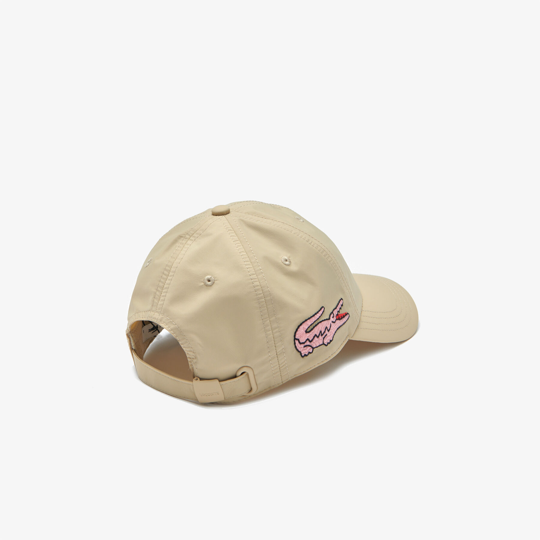 Women's Oversized Embroidered Crocodile Lightweight Nylon Cap lacoste women s oversized embroidered crocodile lightweight nylon cap