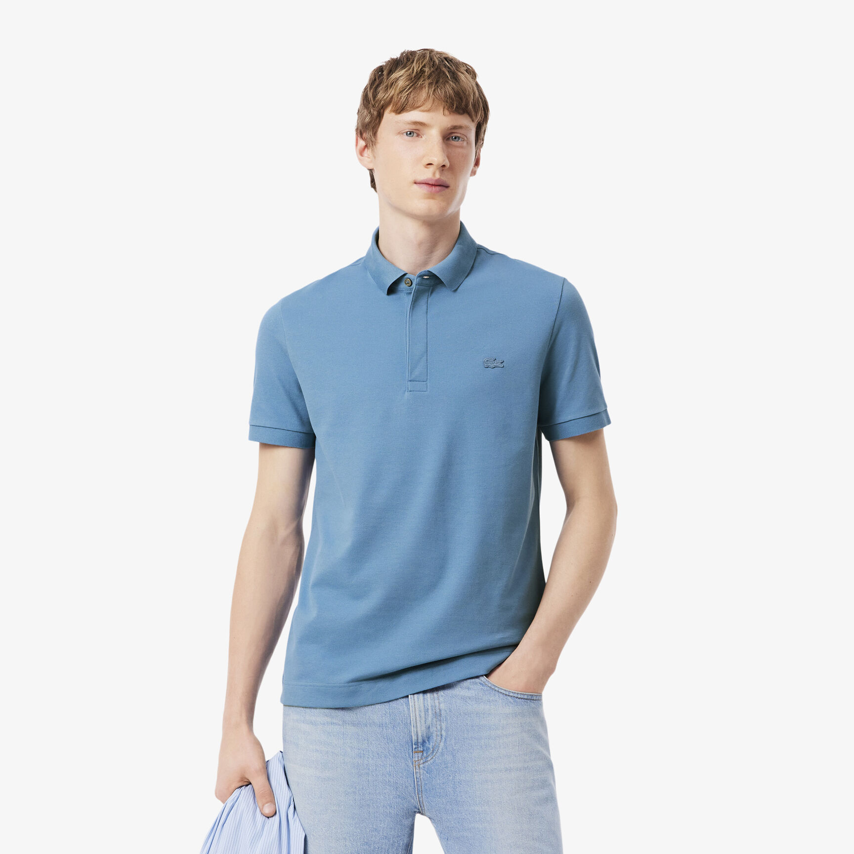 Regular Fit Paris Stretch Pique Polo Shirt - PH5522-00-JBK