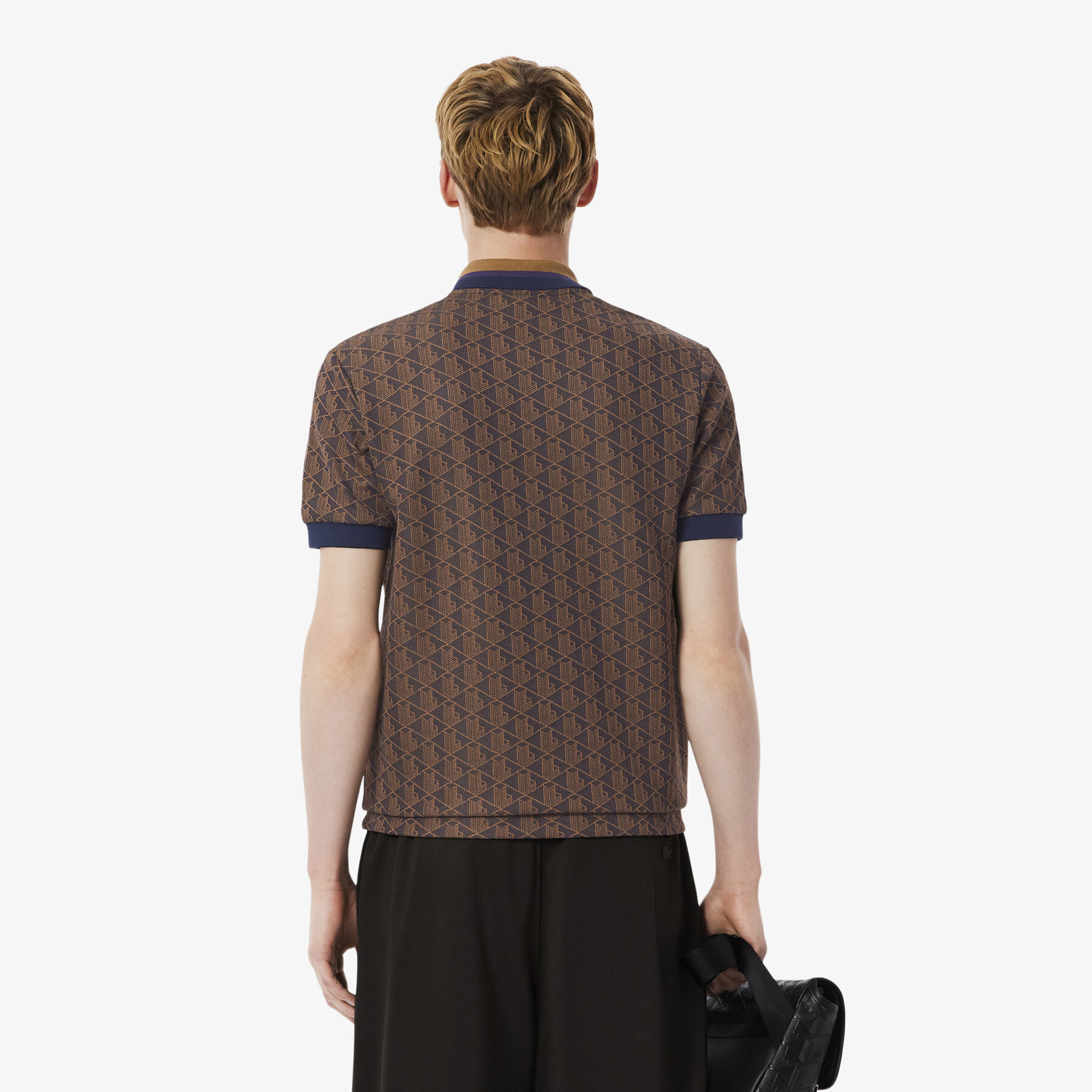 Classic Fit Monogram Jacquard Polo Shirt lacoste classic fit monogram jacquard polo shirt