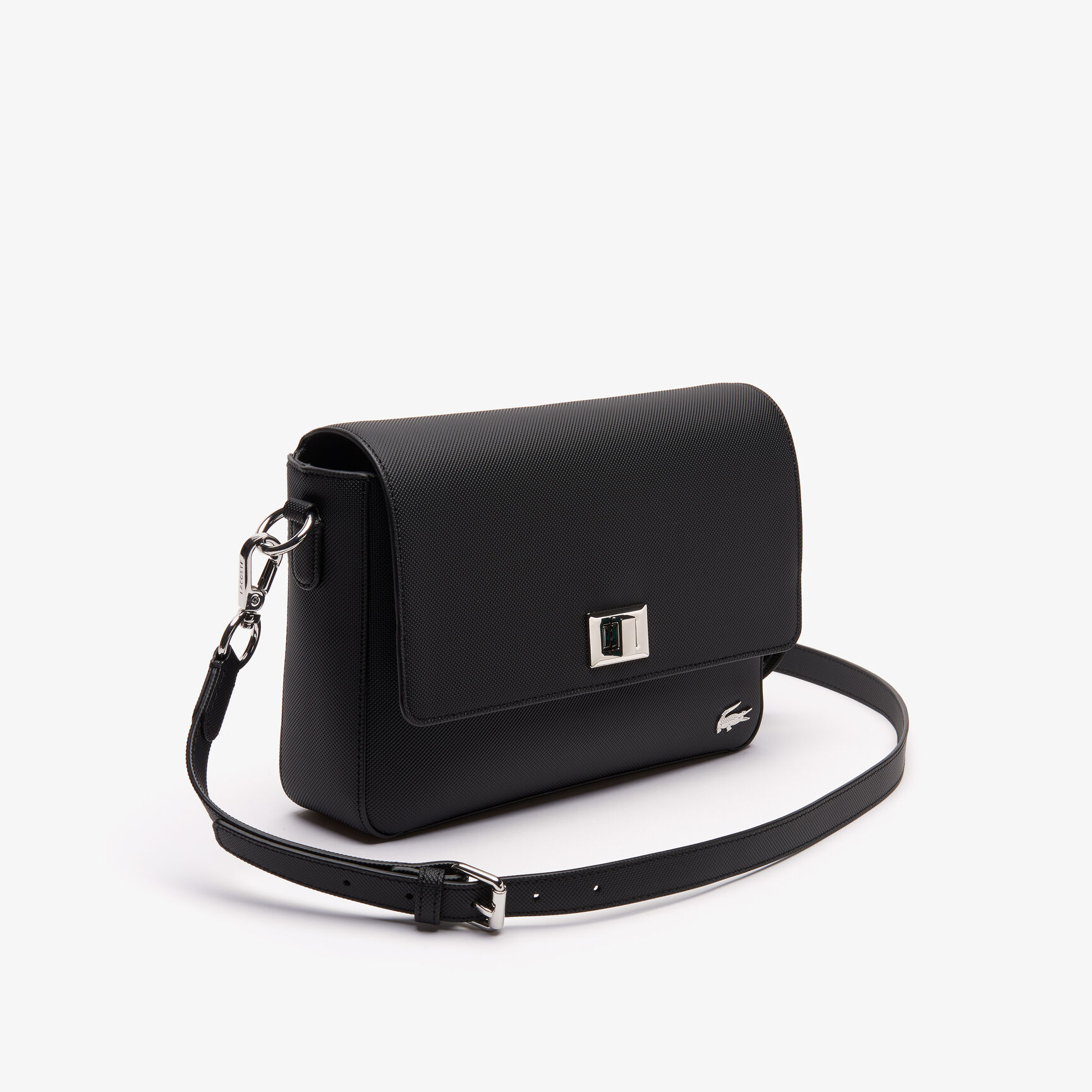 حقيبة كتف بمشبك محيكة من كنفا بيكيه بتصميم كلاسيكي عملي للسيدات من مجموعة Daily Classic حقيبة كتف بمشبك محيكة من كنفا بيكيه بتصميم كلاسيكي عملي للسيدات من مجموعة Daily Classic