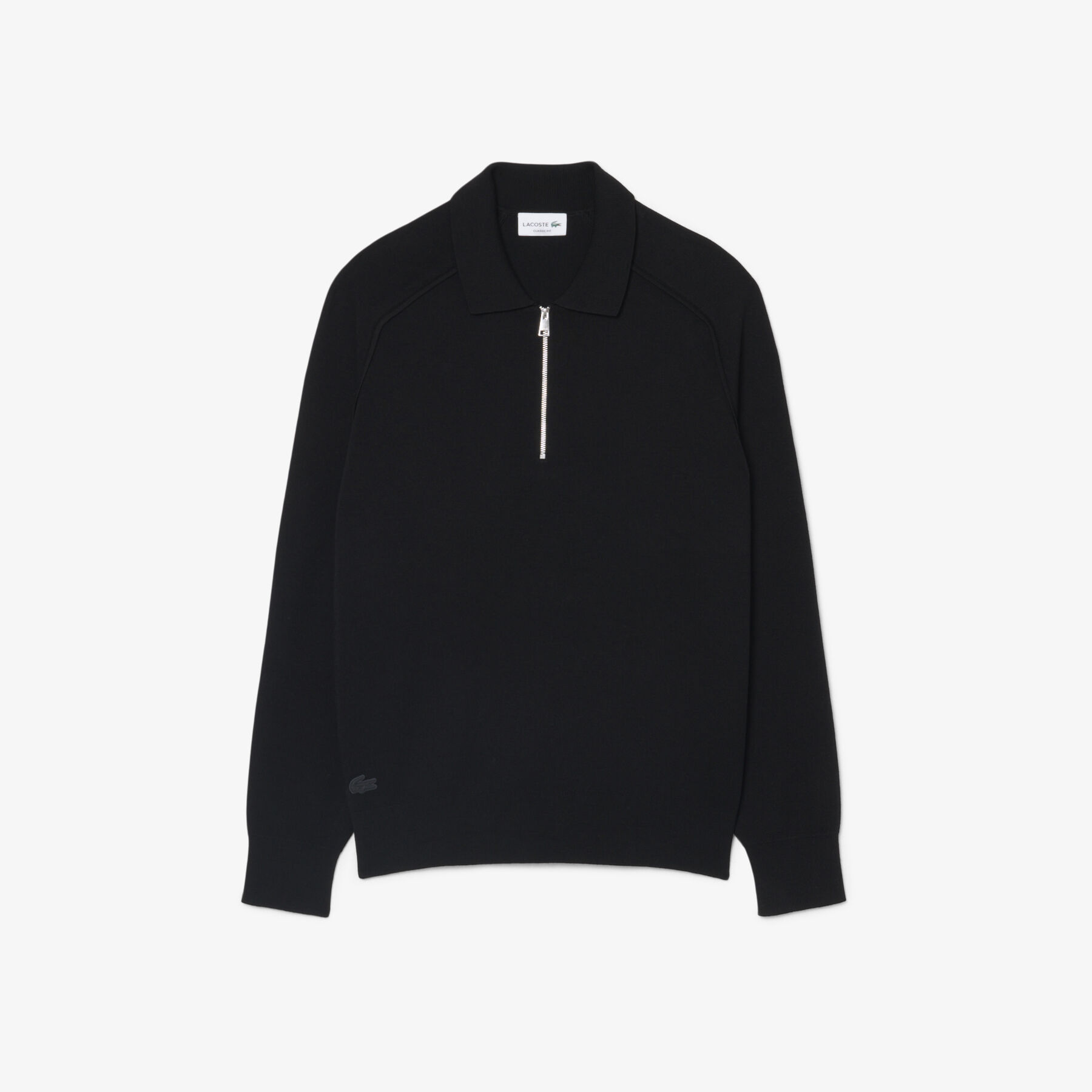 Commuter Zipped Wool Polo Collar Sweater lacoste commuter zipped wool polo collar sweater