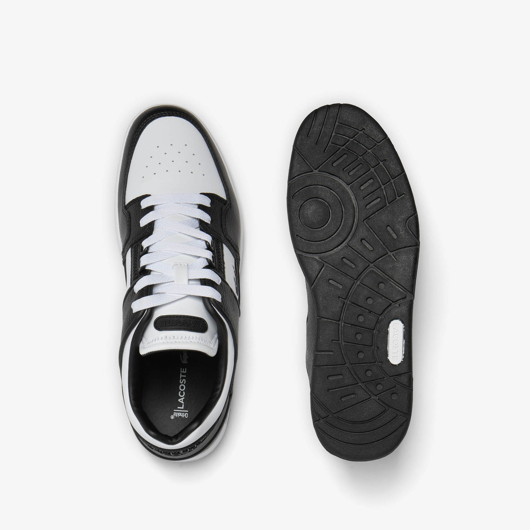 سنيكرز كورت كيدج جلد بألوان مغايرة للرجال Men's Court Cage Leather Colour Contrast Trainers - 46SMA0091-147