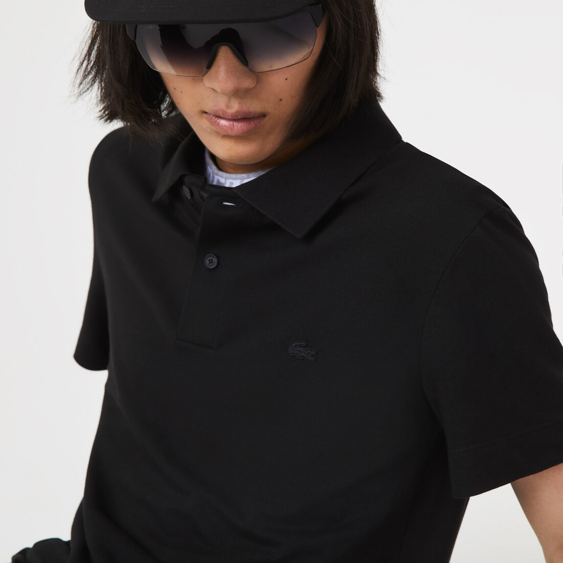 تيشيرت بولو لاكوست بيكيه قطن عضوي مطاطي بقصة ضيقة للرجال تيشيرت بولو لاكوست بيكيه قطن عضوي مطاطي بقصة ضيقة للرجال