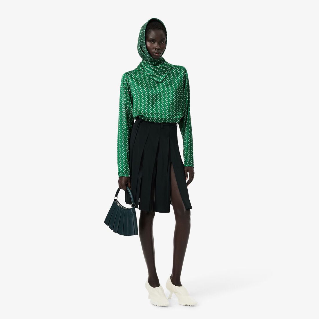 قميص مطبوع كبير الحجم Runway Oversized Printed Shirt - CF3649-00-F6H