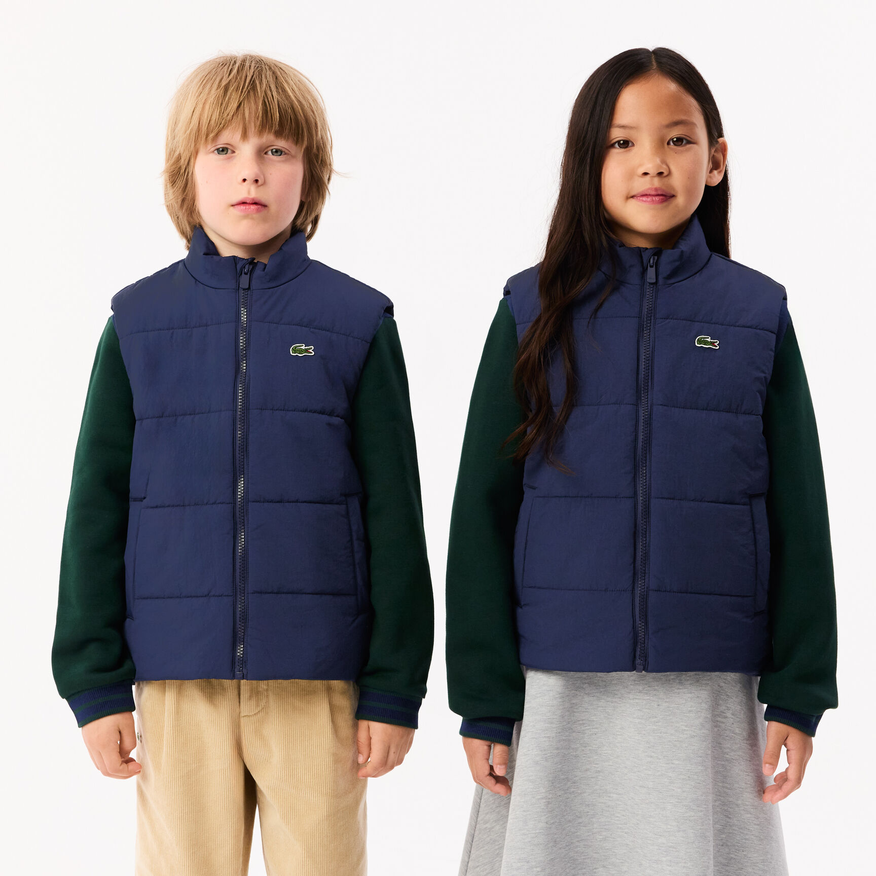 جاكيت فيست لاكوست تفتا للأطفال Kids' Lacoste Taffeta Vest Jacket - BJ3521-00-166