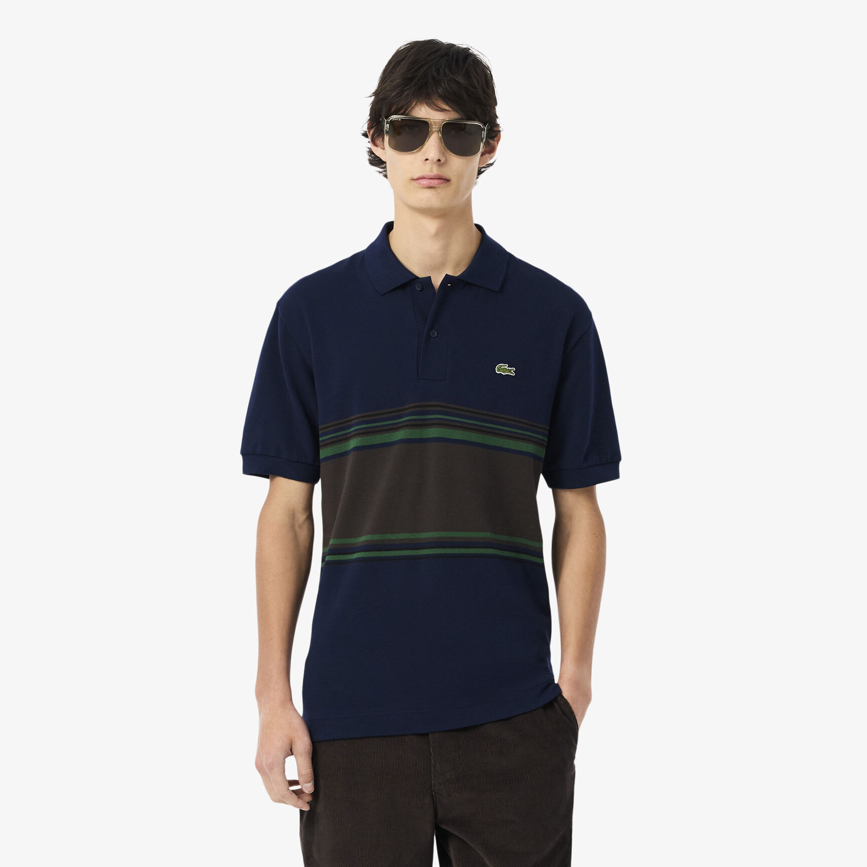 French Made Classic Fit Striped Polo Shirt - PH5457-00-166