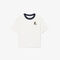lacoste oversized embroidery detail jersey t shirt