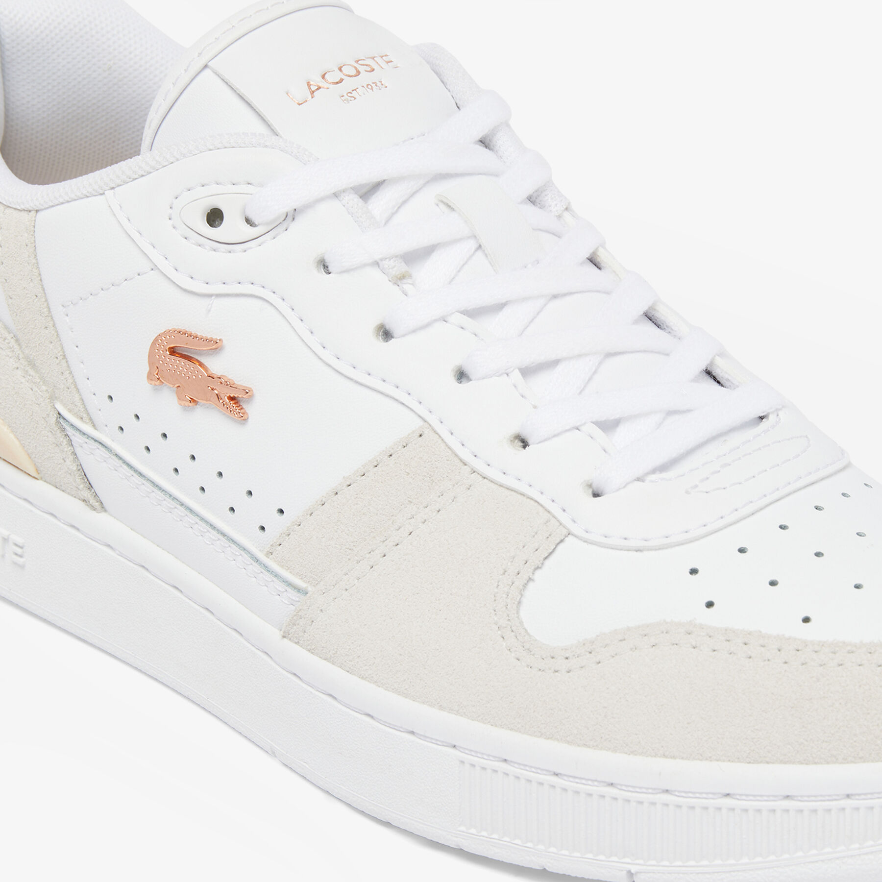 Women's T-Clip Set Leather Sneakers - 48SFA0043-1Y9
