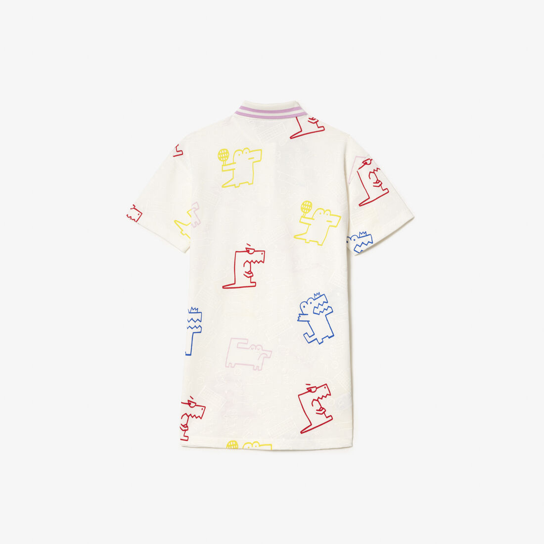 فستان من قطن بيكيه بطبعة جلد التمساح Croc Print Cotton Piqu� Dress - EJ7671-00-2CQ