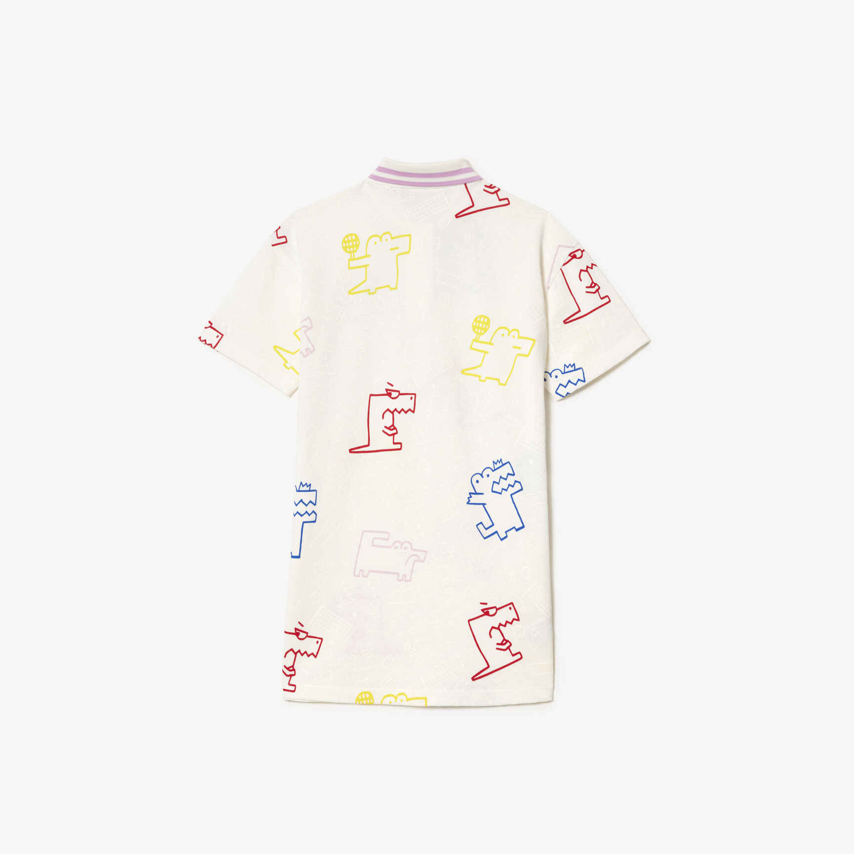 فستان من قطن بيكيه بطبعة جلد التمساح Croc Print Cotton Piqu� Dress - EJ7671-00-2CQ