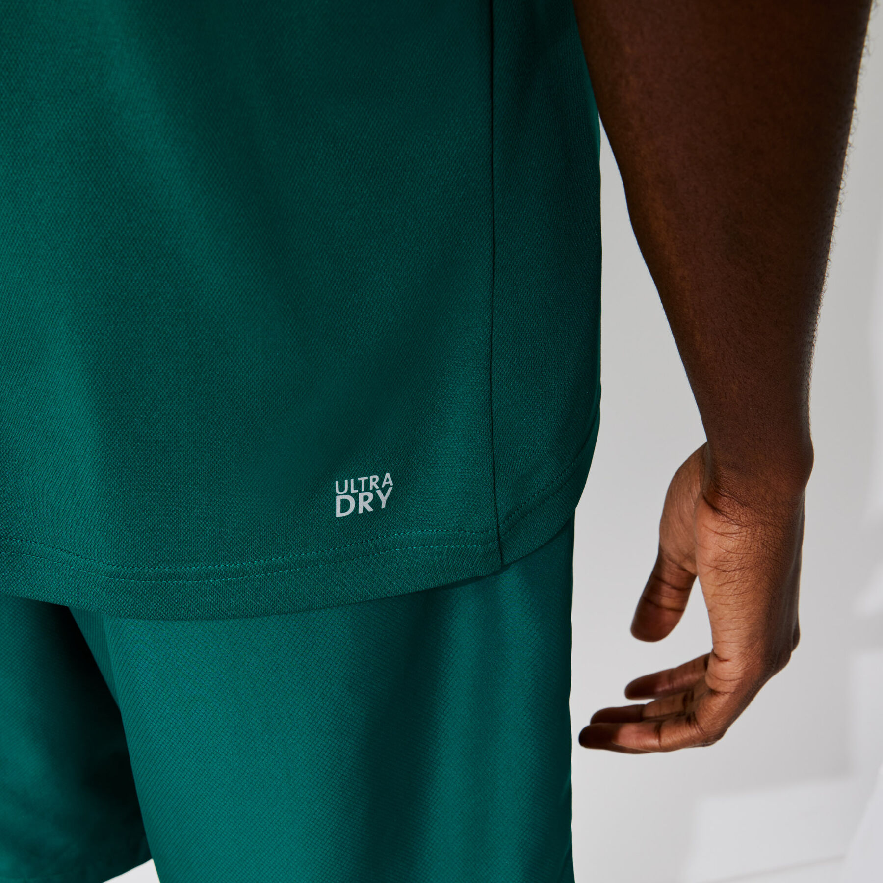 men s lacoste sport breathable resistant piqu  tennis polo shirt